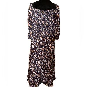 ⚪️Ann Taylor Floral Maxi Dress - Black, White, Red, Yellow